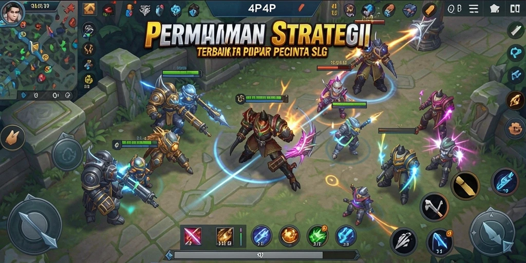 Tangkapan layar gameplay <strong>4P4P</strong> menunjukkan aksi pertempuran yang mendebarkan.
