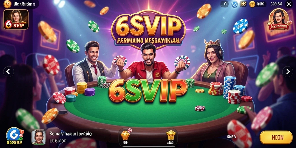 Tampilan utama permainan Kasino 6SVIP dengan grafik menawan.