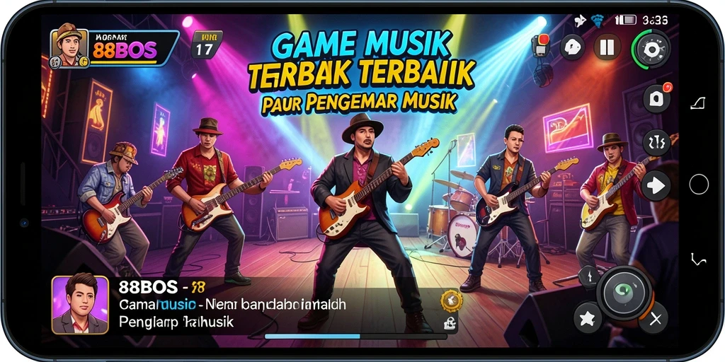 Screenshot gameplay 88BOS menampilkan pengalaman bermain musik yang seru.