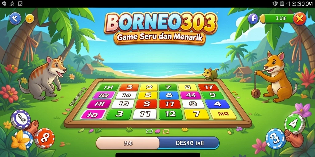 Gameplay menarik dari BORNEO303 saat permainan Bingo berlangsung.