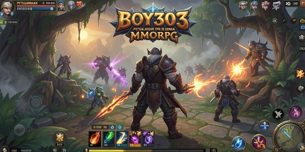 Tampilan menarik dari gameplay <strong>BOY303</strong> dengan dunia MMORPG yang luas.