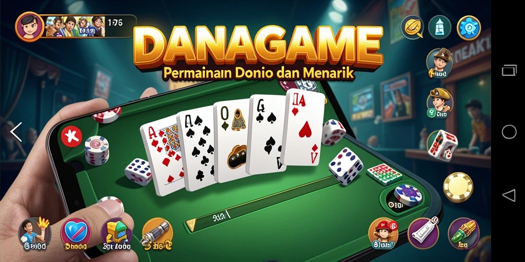 Screenshot gameplay seru dari permainan Domino di DANAGAME.