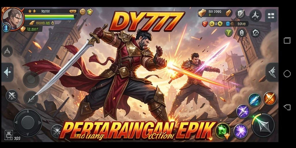 Tampilan gameplay DY777 yang mendebarkan dan penuh aksi.