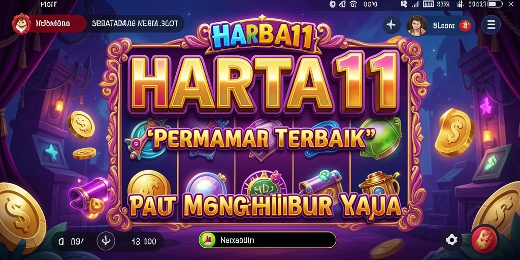 Tampilan gameplay HARTA11 yang menawan dan penuh warna.