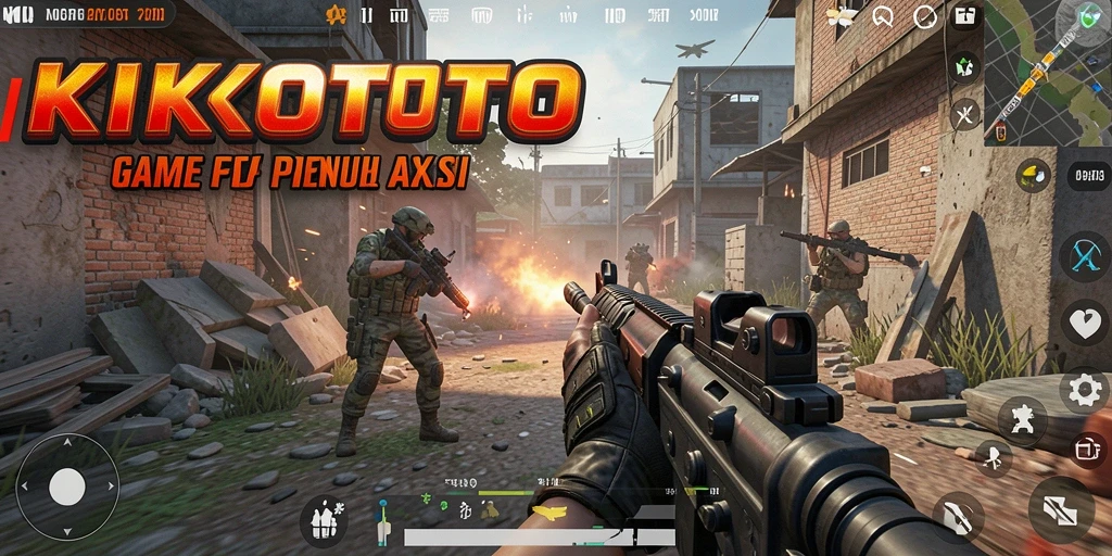 Gameplay mendebarkan di arena KIKOTOTO dengan aksi FPS yang intens.
