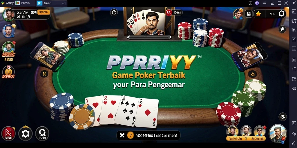 Tampilan gameplay PPRRYY menampilkan aksi poker yang seru.