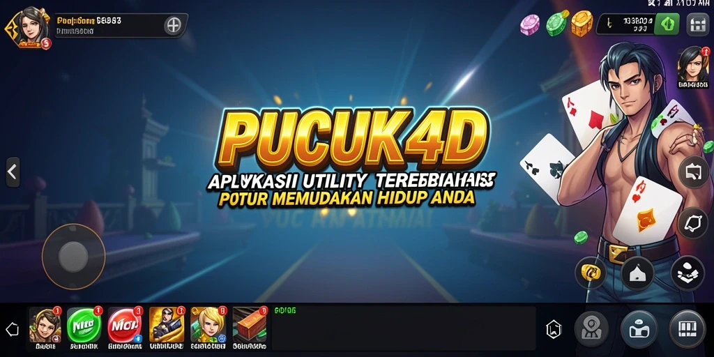 Tampilan antarmuka aplikasi PUCUK4D yang user-friendly.