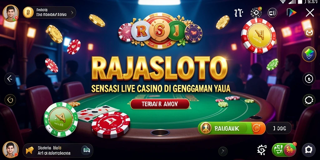 Gameplay Live Casino yang mendebarkan dan interaktif di RAJASLOTO.