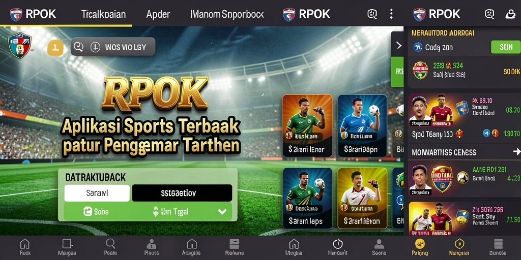 Tampilan menarik dari gameplay aplikasi Sportsbook RPOK.