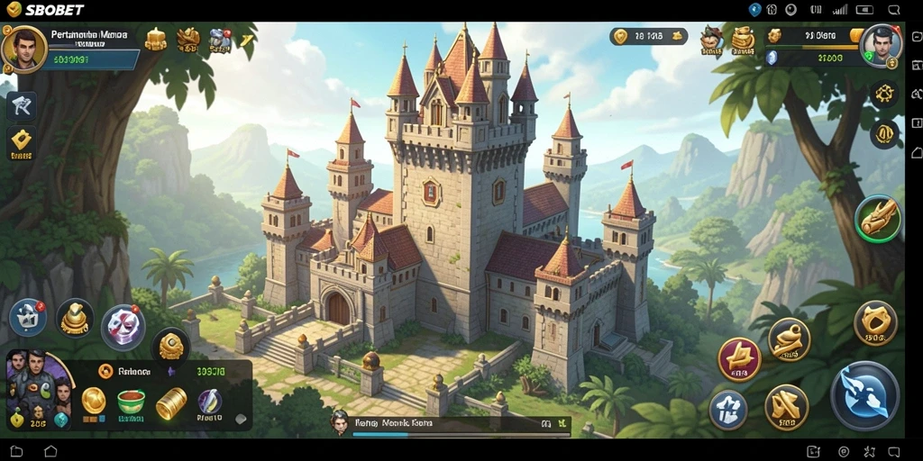 Tampilan menarik dalam pertempuran Tower Defense SBOBET.