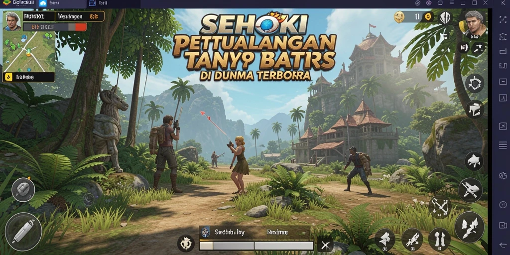 Tangkapan layar SEHOKI menampilkan petualangan seru di dunia terbuka.